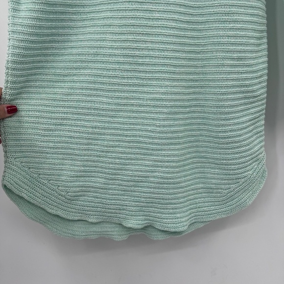 Talbots Sweater Women 1X Petite Green Chunky Knit Long Sleeve Pullover Ribbed - Picture 4 of 11